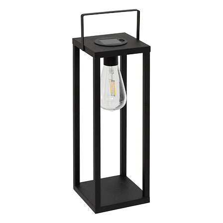 LANTERNE SOLAIRE FABY HAUT 36 CM NOIR