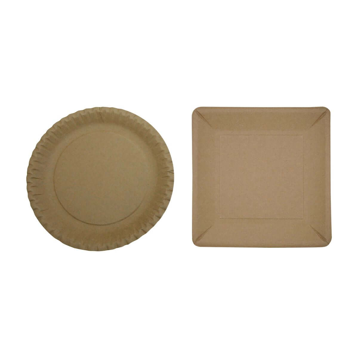Assiettes carton kraft – Assiettes Jetables – HygiRéa