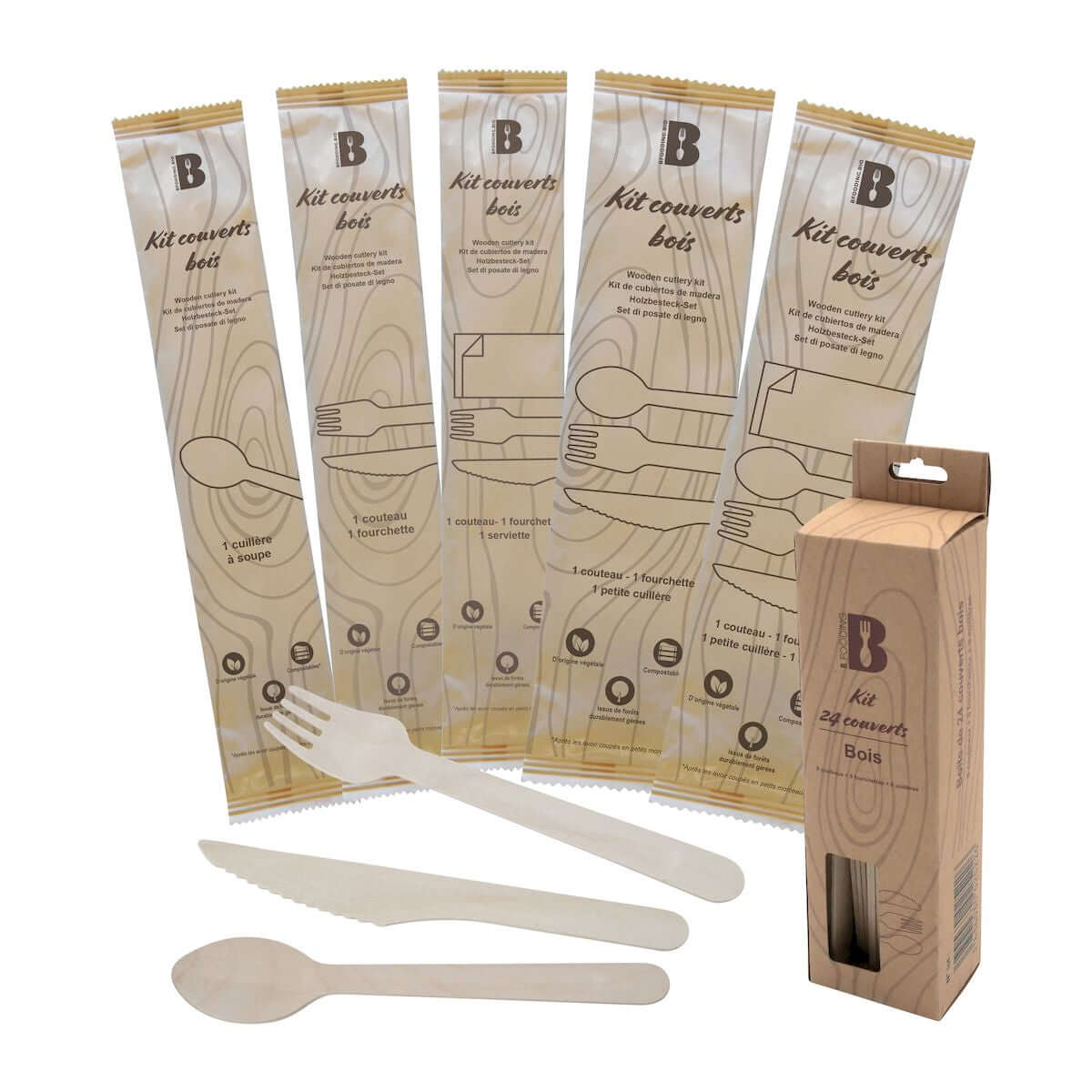 Kits couverts – Couverts Usage Unique – HygiRéa