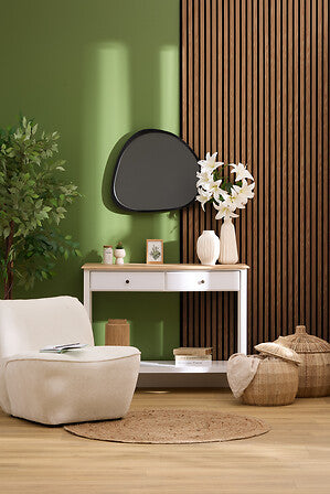 PANNEAU MURAL 240 X 60 CM MDF EFFET BOIS FONCE