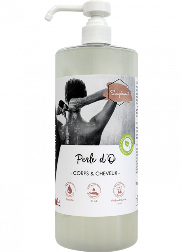 PERLE D'O - GEL DOUCHE CORPS ET CHEVEUX – GEL DOUCHE – HygiRéa