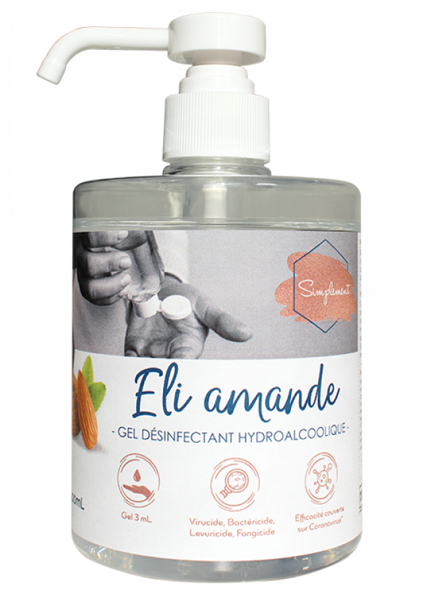 GEL HYDROALCOOLIQUE ELI AMANDE – GEL HYDROALCOOLIQUE – HygiRéa