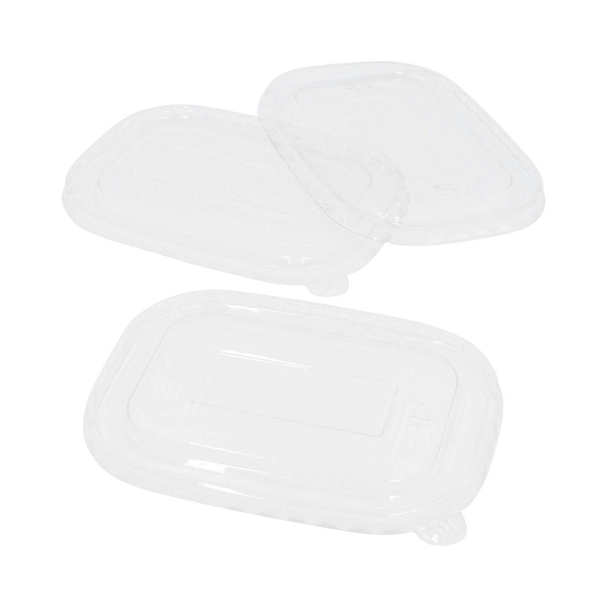 Couvercles PET pour barquettes bambou – Barquettes – HygiRéa