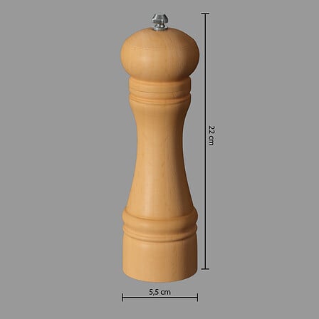 Moulin bistrot haut 20,5 cm bois