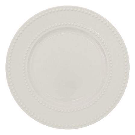 Assiette à dessert Perle diam 19 cm porcelaine blanc