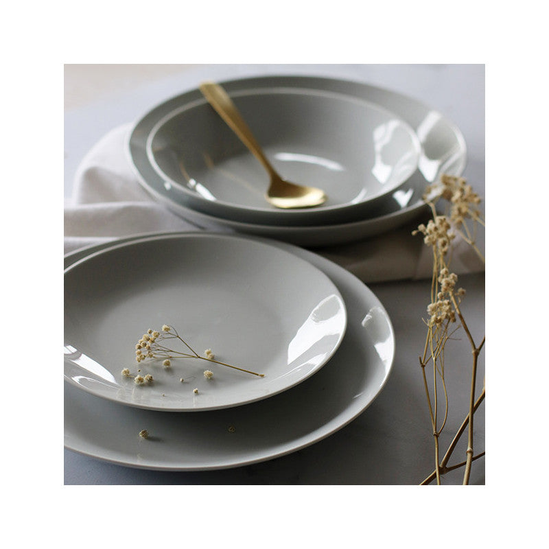 ASSIETTE CREUSE METROPOLITAN 26.5CM EN PORCELAINE BLANCHE – Assiette – HygiRéa