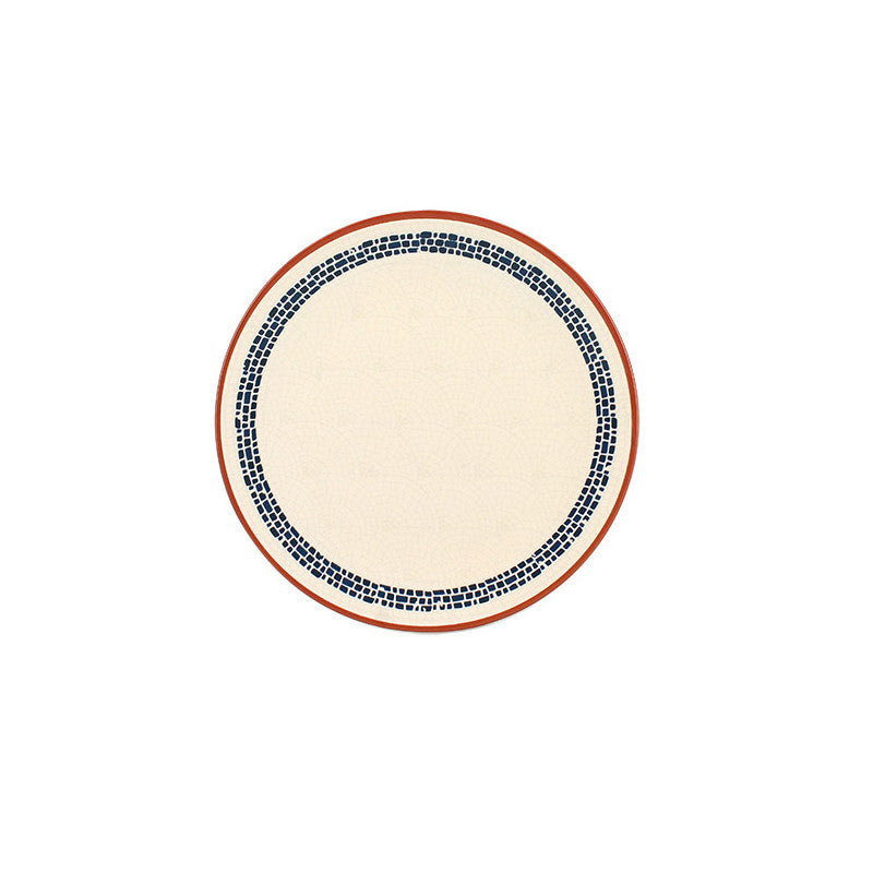 ASSIETTE PLATE AMATXI 25CM EN FAIENCE BLANC