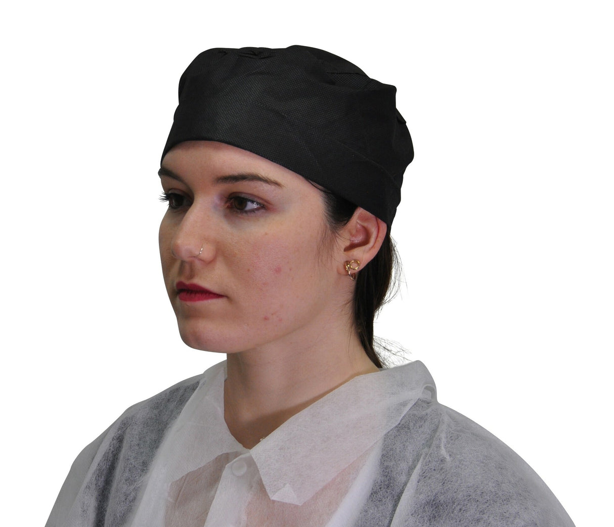 Calot PLP non tissé noir – Calots – HygiRéa