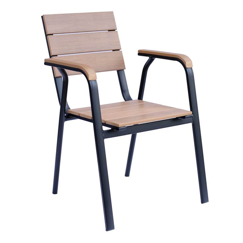 CHAISE EN ALUMINIUM ET POLYWWOD - TOMAAR