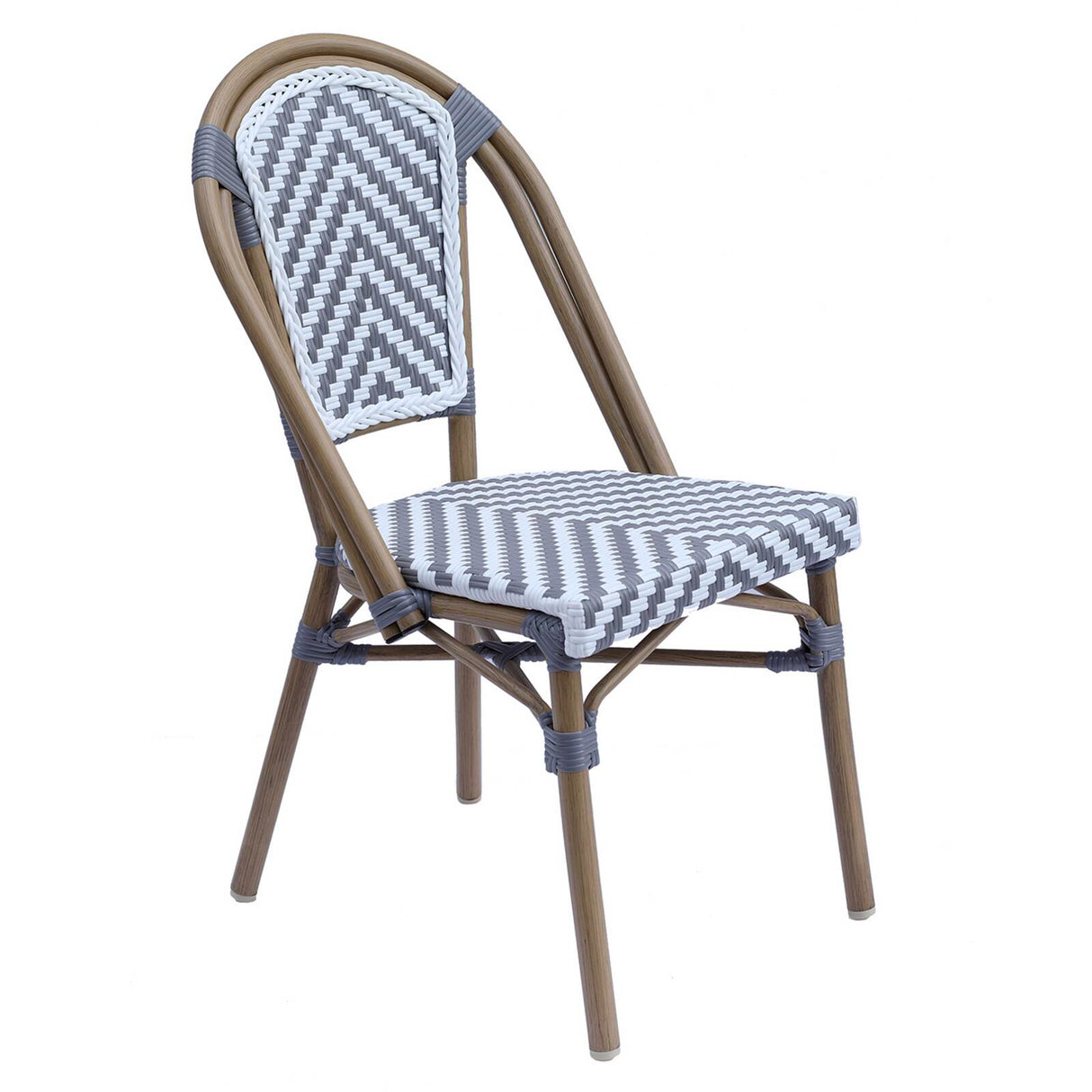 Auteuil chair in aluminum and synthetic rattan
