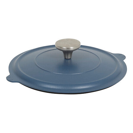 Cocotte avec panier et ustensile 24 cm fonte d'aluminium bleu