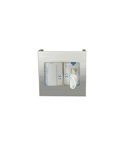 Distributeur INOX pour 2 boites de gants – Distributeur de Gants – HygiRéa