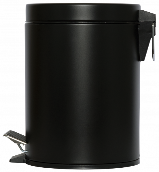 Collecteur à pédale 5 L NOIR MAT (avec bac intérieur en plastique) – Collecteur à Pédale – HygiRéa