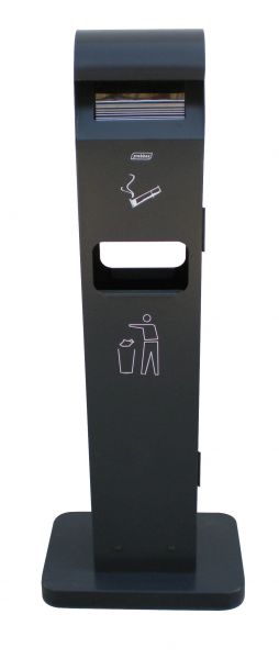 Cendrier sur pied avec corbeille 2L/8L – Cendrier Totem et Collecteur – HygiRéa