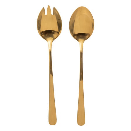 Lot de 2 couverts à salade Gold