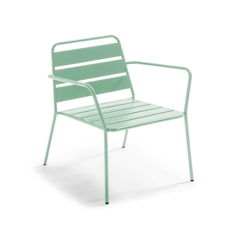 FAUTEUIL DE JARDIN BAS EN MÉTAL - PALAVIAS