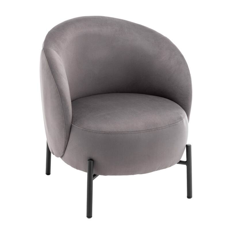 FAUTEUIL RELAX EN TISSU ET MÉTAL - JUYDE