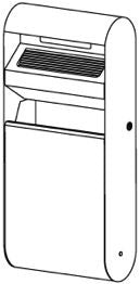 Cendrier mural avec corbeille - 3L/14L – Cendrier Mural et Collecteur – HygiRéa