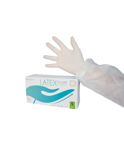 Gant latex micro-poudré – Gant Latex – HygiRéa