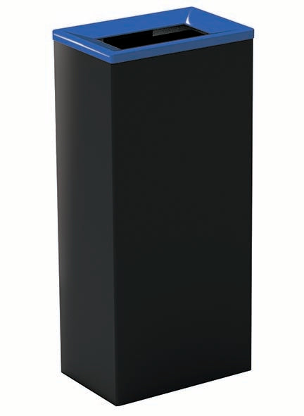 COLLECTEUR METAL TRI SELECTIF 60L NOIR