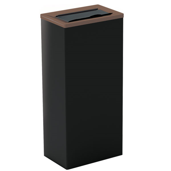 COLLECTEUR METAL TRI SELECTIF 60L NOIR