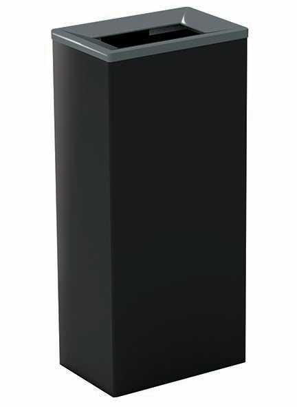 COLLECTEUR METAL TRI SELECTIF 60L NOIR