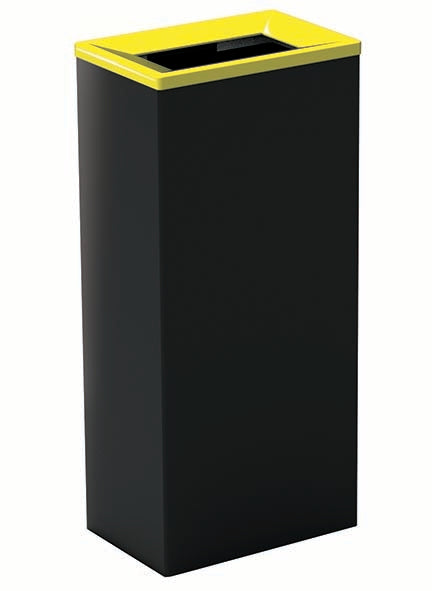 COLLECTEUR METAL TRI SELECTIF 60L NOIR