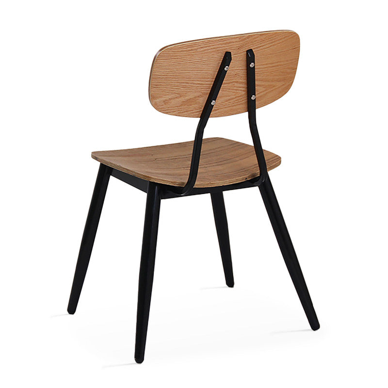 CHAISES EN BOIS ET MÉTAL - STUDIO - LOT DE 2
