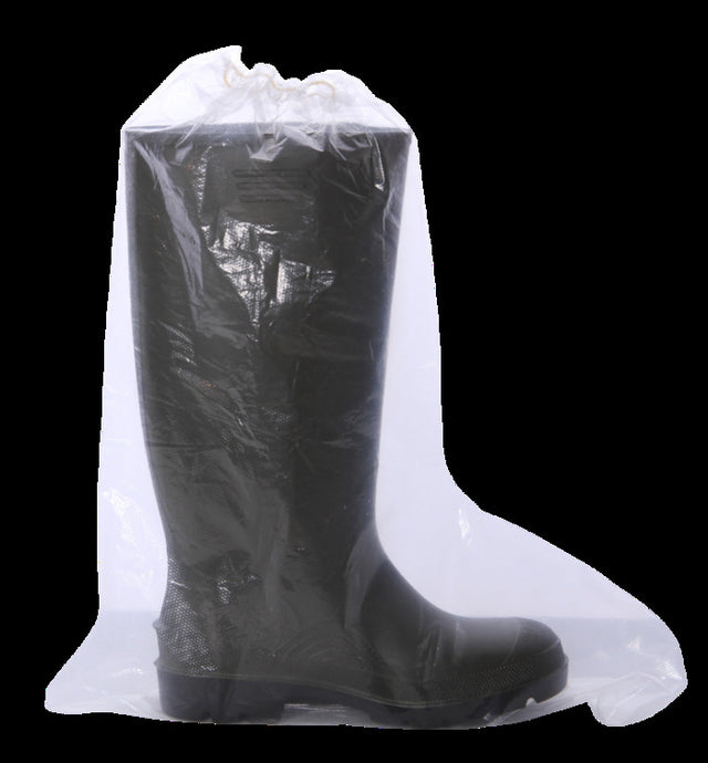 Sur-bottes PE BD gaufré transparent – Surchaussures – HygiRéa