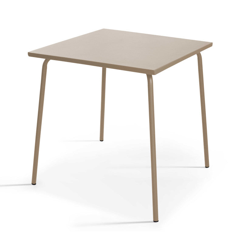 TABLE DE JARDIN EN MÉTAL 70 X 70 CM - 2 À 4 PERSONNES - PALAVIAS