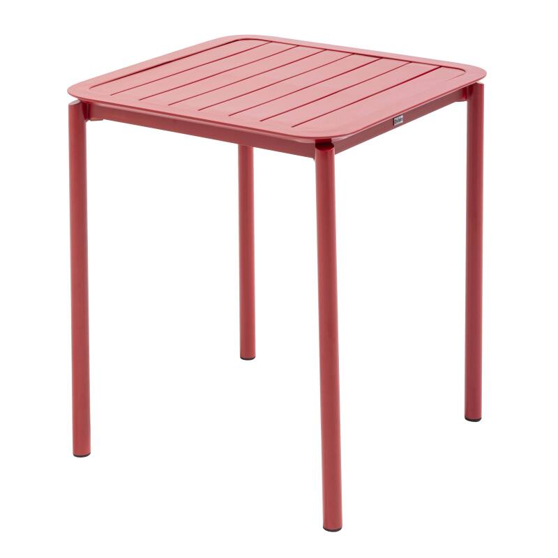 TABLE CARRÉE EMPILABLE EN ALUMINIUM - 4 PERSONNES - ALIMADA