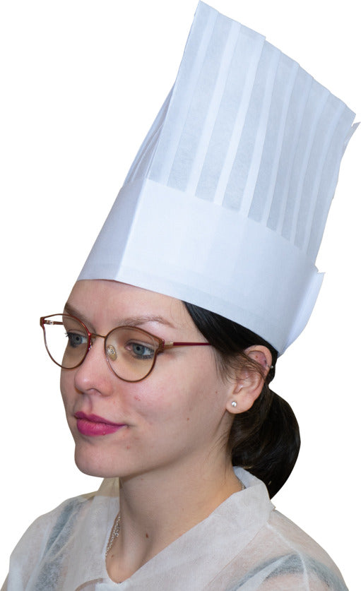 Toque viscose blanc fermée – Toques – HygiRéa