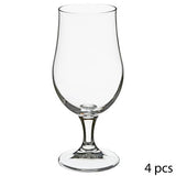 Lot de 4 verres à bière sur pied 37 cl