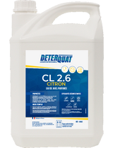DETERQUAT CL 2.6 CITRON Javel – Javel détergente – HygiRéa