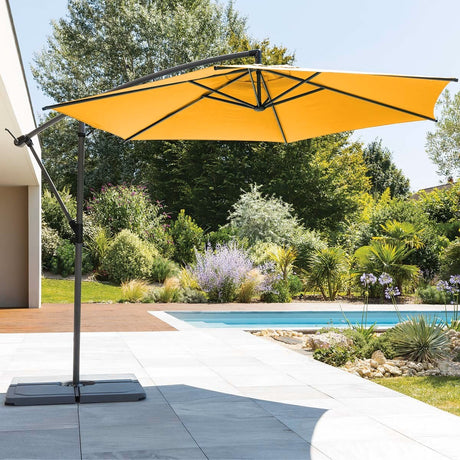 Parasol déporté rond MANOA 3M – Parasols – HygiRéa