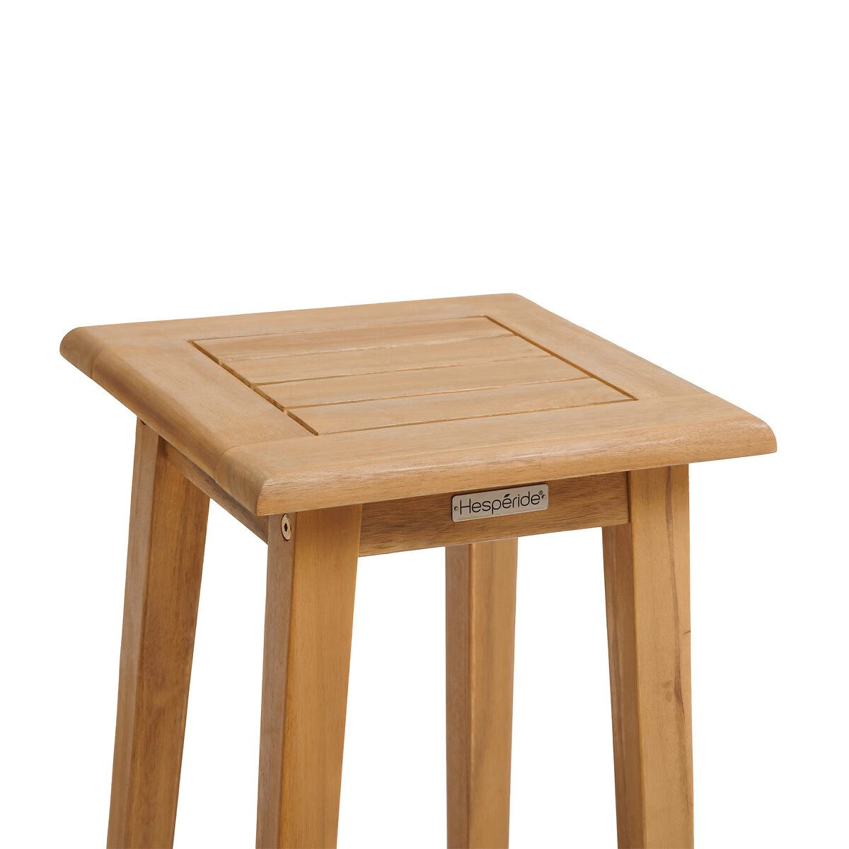 Tabourets hauts de jardin TIWI Acacia – Chaises Hautes Intérieur et Extérieur – HygiRéa