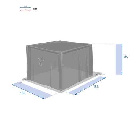 Housse de protection HAMBO pour table carrée M – Housses de Tables – HygiRéa