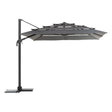 Parasol déporté rectangulaire multi-toile MELHIA Anthracite – Parasols – HygiRéa