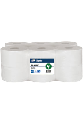 MINI JUMBO BLANC 160 M – Papiers Hygiéniques – HygiRéa