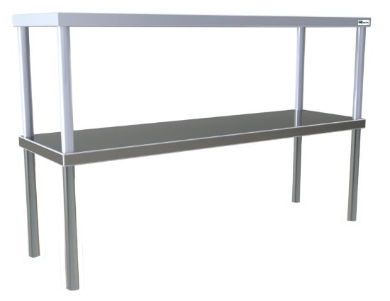 ÉTAGÈRE DE CHEF INOX - DOUBLE
