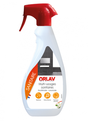 MULTIUSAGES SANITAIRES FLEURS BLANCHES - JASMIN – Nettoyants sanitaires journaliers Parfum LONGUE DUREE – HygiRéa