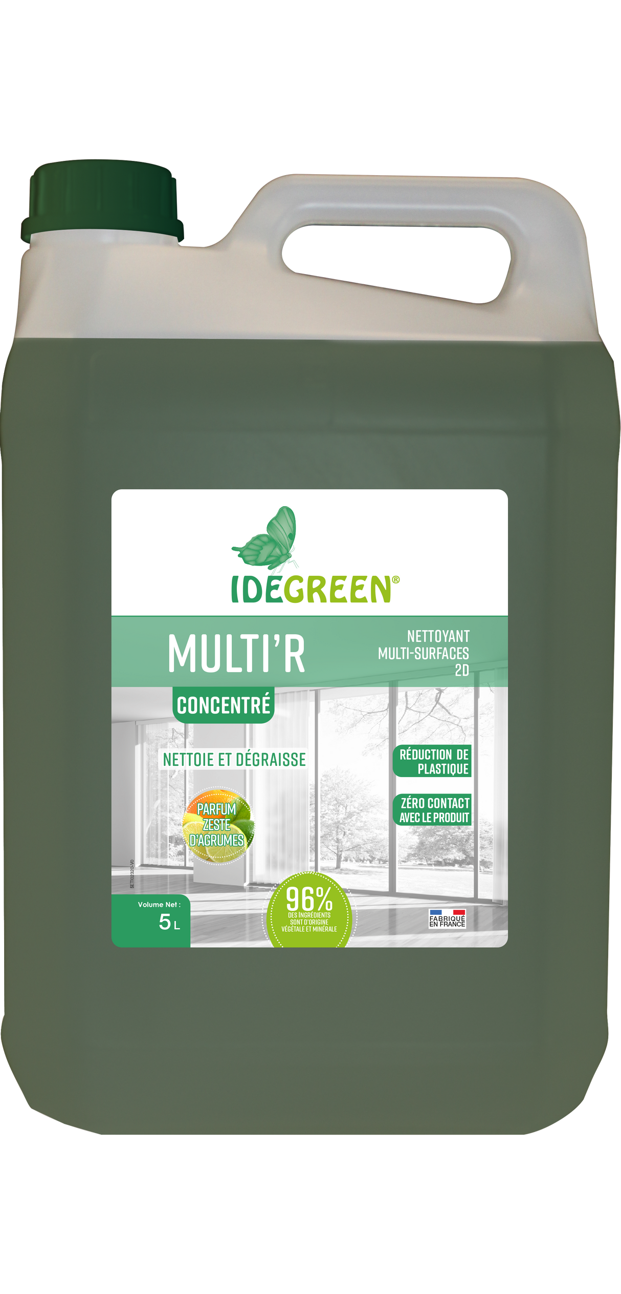 MULTI'R ECOLABEL - NETTOYANT MULTI-SURFACES 2D CONCENTRÉ