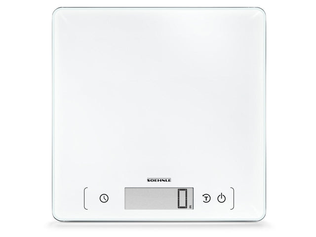 BALANCE ELECTRONIQUE COMFORT 400 BLANC VERRE 10 KG 1 G – Pesage cuisine – HygiRéa