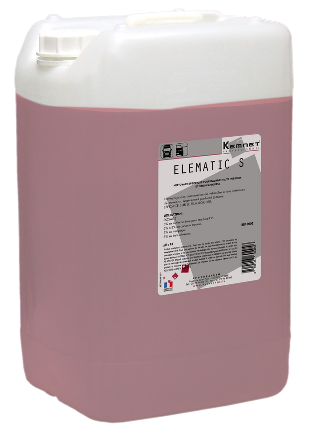 ELEMATIC S – Liquide / Prélavage & Lavage carrosserie – HygiRéa