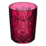 Lot de 4 gobelets bas Ayla 35 cl verre rose
