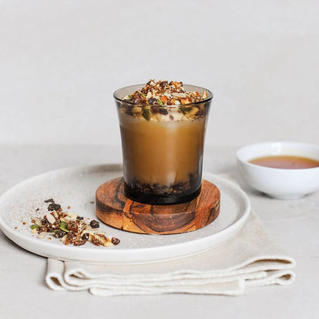 BOITE DE 6 GOBELETS LYS CRÉOLE 21CL EN VERRE TREMPÉ SÉPIA – Chope et gobelet – HygiRéa