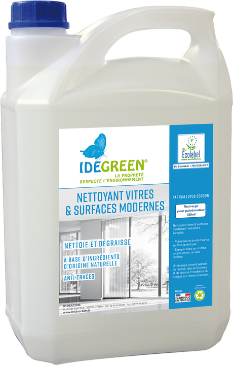 NETTOYANT VITRES & SURFACE MODERNES - ECOLABEL – Vitres et Surfaces Modernes – HygiRéa