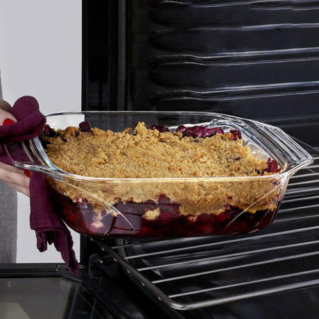 PLAT À FOUR IRRESISTIBLE 29X23CM EN VERRE TRANSPARENT – Cuisson au four – HygiRéa