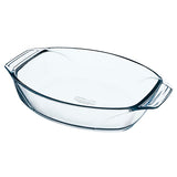 PLAT A FOUR OVALE LET'S SHARE EN VERRE 39X27X7CM – Cuisson au four – HygiRéa