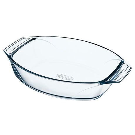 PLAT A FOUR OVALE LET'S SHARE EN VERRE 39X27X7CM – Cuisson au four – HygiRéa
